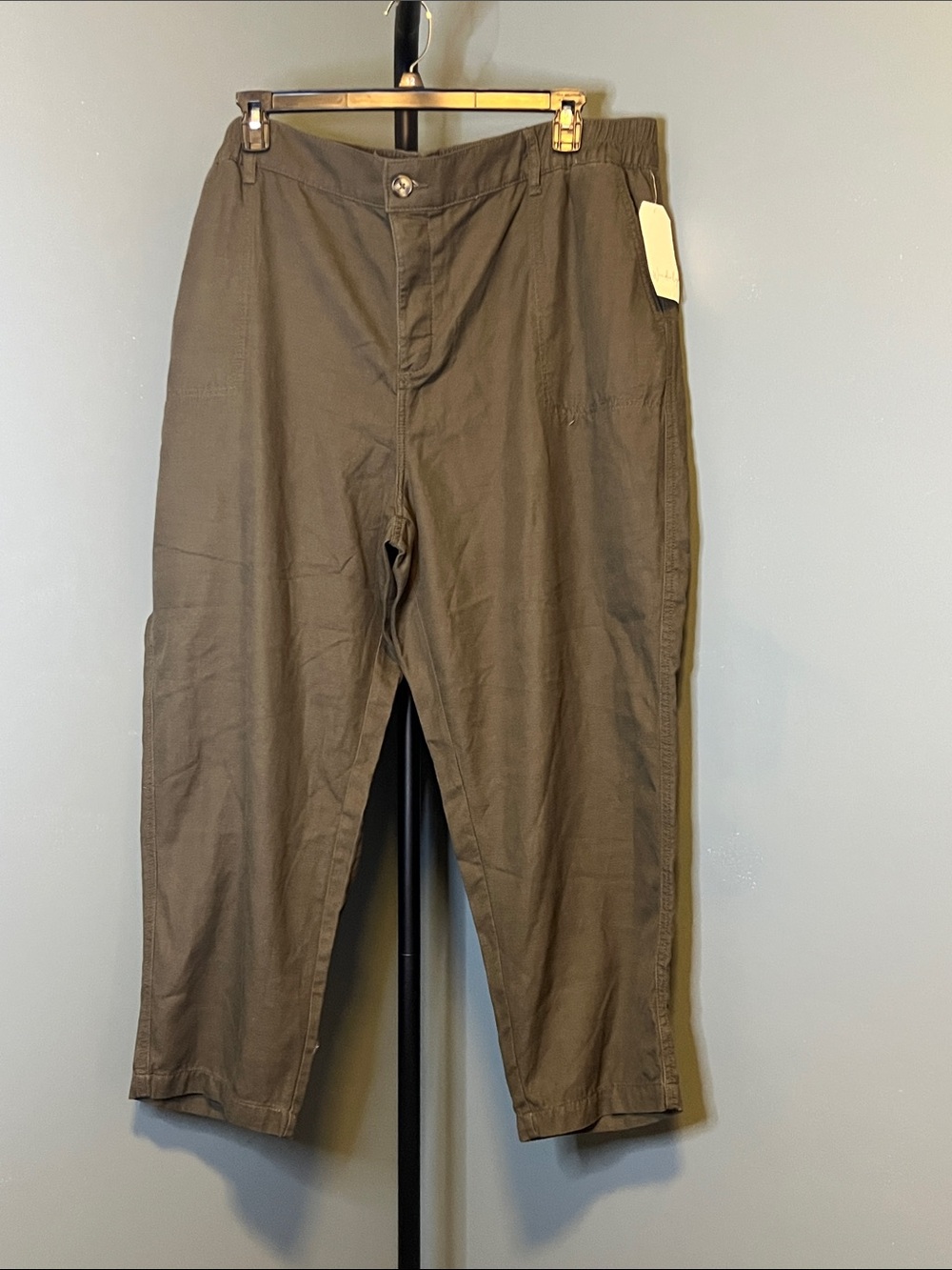 Wonderly Olive Green Straight Leg Casual Pants